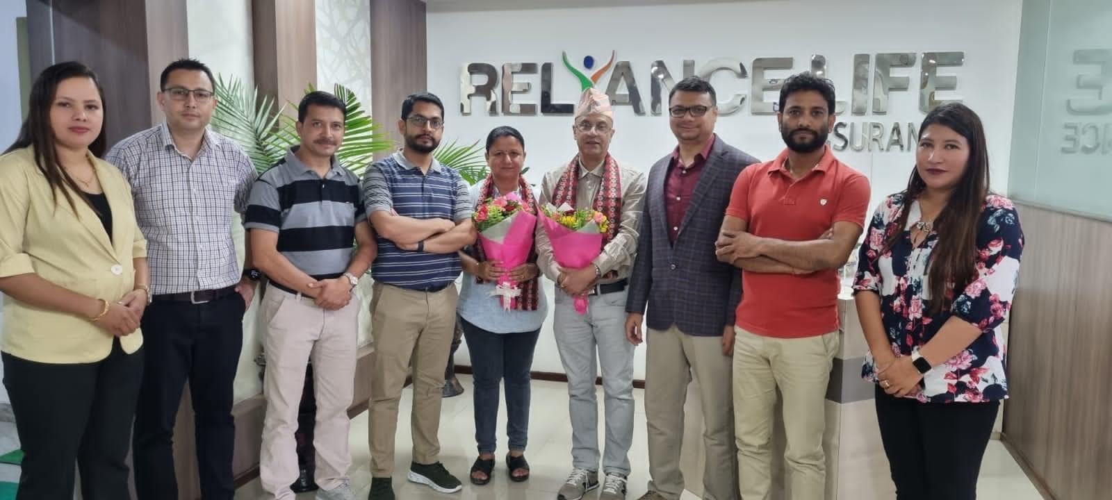 एमडीआरटीको बार्षिक मिटिङ्गमा रिलायन्स लाइफका २ अभिकर्ता अमेरिका प्रस्थान