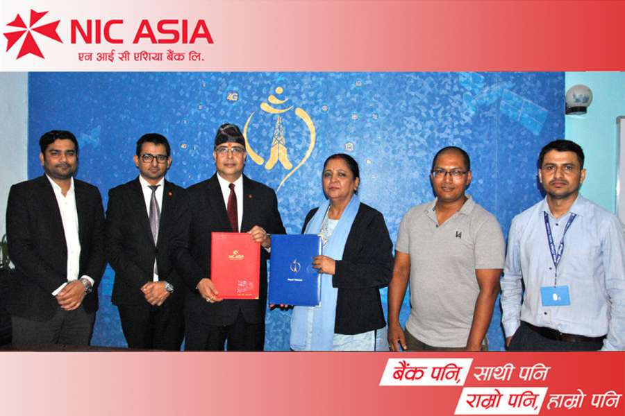 एनआईसी एशियाको डिजिटल बैंकिङ सेवा टेलिकमको नेटवर्कमा निःशुल्क चलाउन सकिने