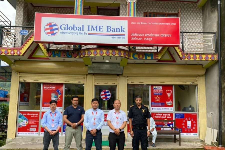 सोती पसलमा ग्लोबल आइएमई बैंकको नयाँ एक्सटेन्सन काउन्टर सञ्चालन