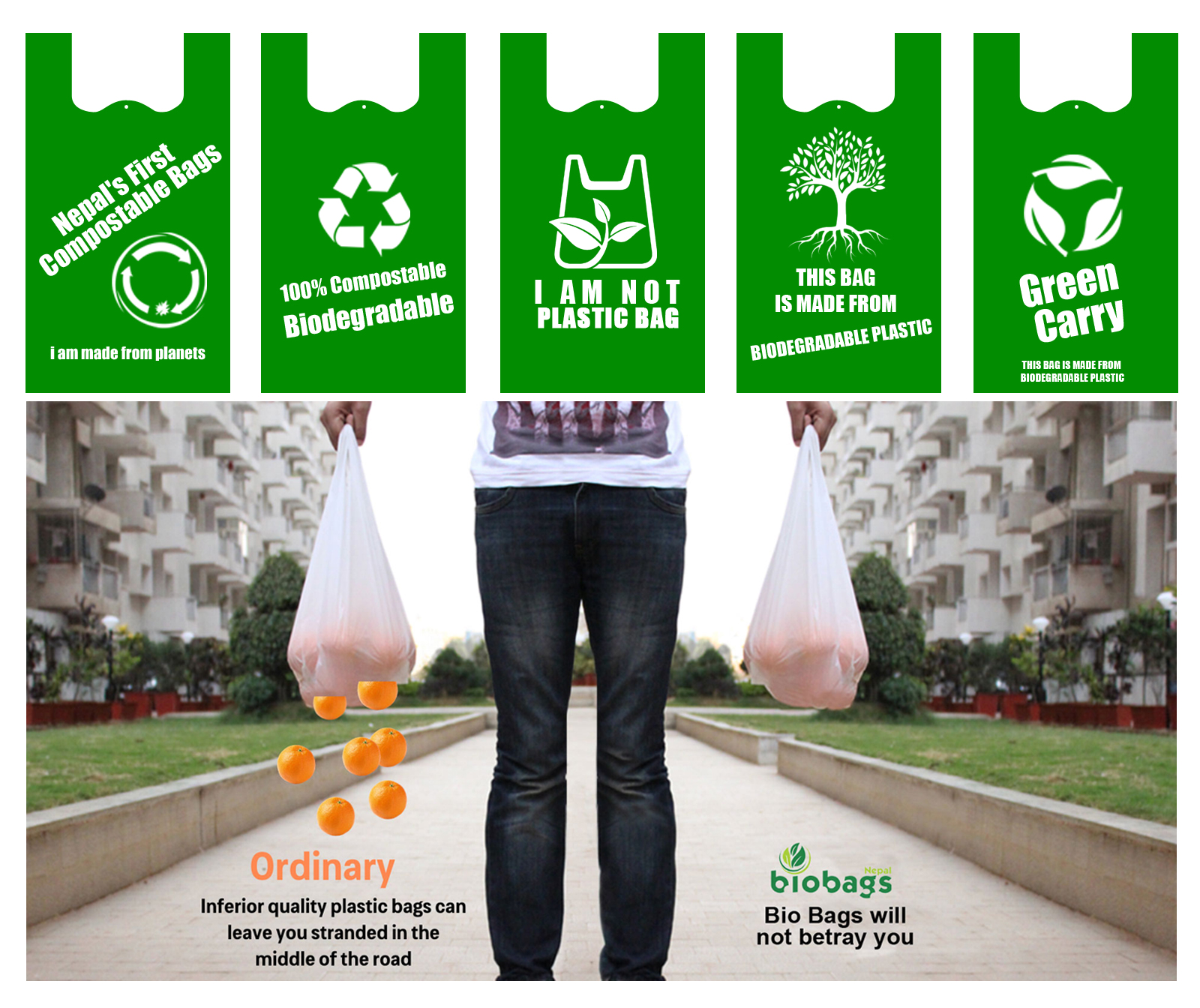 प्लास्टिकको विकल्पमा बायोब्यागसको उत्पादन सुरु