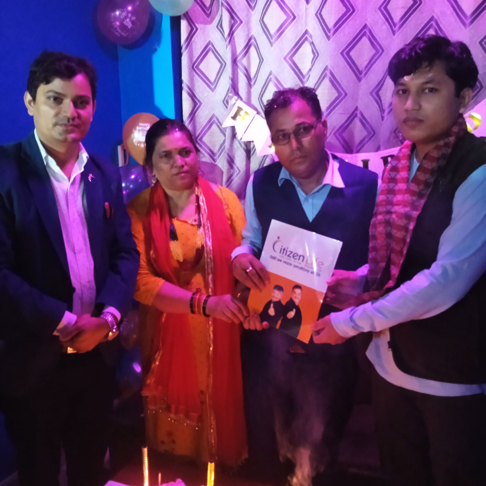 जन्मदिनमा रमेशले पाए २० लाखको सिटिजन जीबन सारथी बीमा योजना उपहार