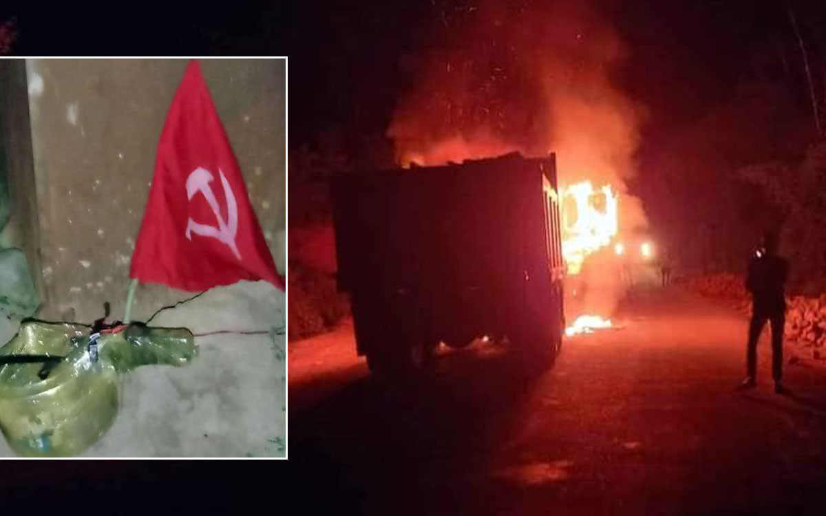 बन्दको मौकामा बीमाबाट पैसा लिन विग्रिएको टिप्परमा आगजनी गर्ने पक्राउ