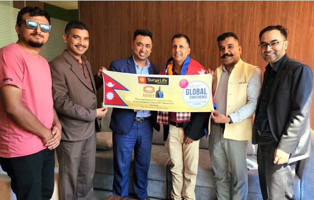 ग्लोबल कन्फ्रेन्स २०२२ मा सुर्या लाइफबाट चन्द्रकान्त पन्थी सहभागी हुँदै