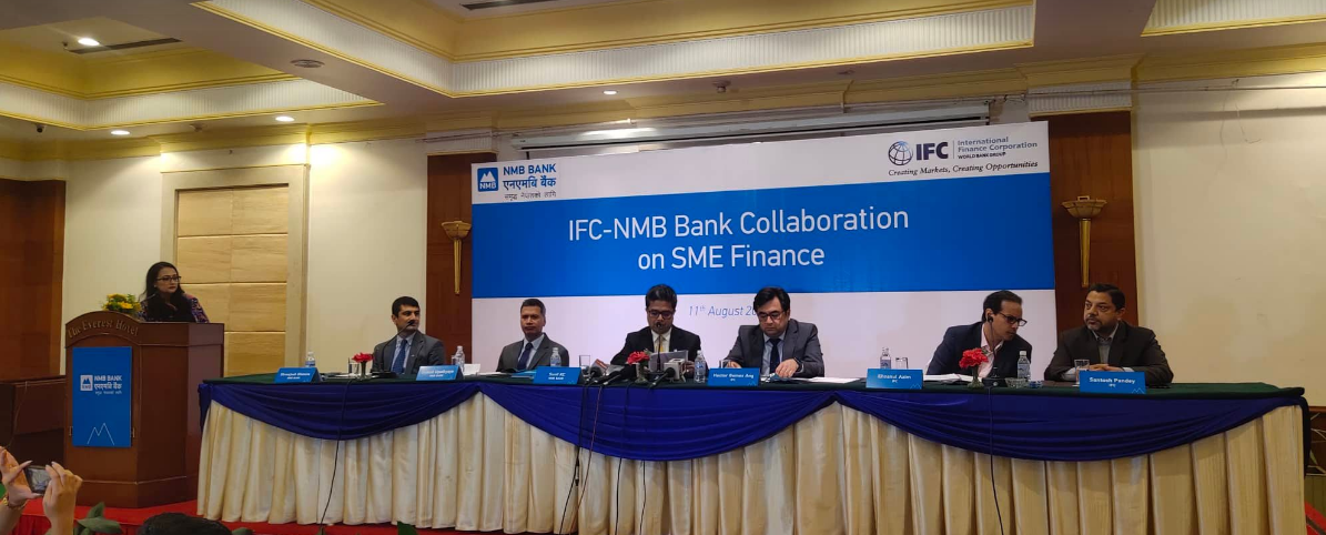 एनएमबि बैंक र आइएफसीबीच सहकार्य, साना तथा मझौला कर्जा लगानी प्रबर्द्धनमा सहजःसिइओ के.सी