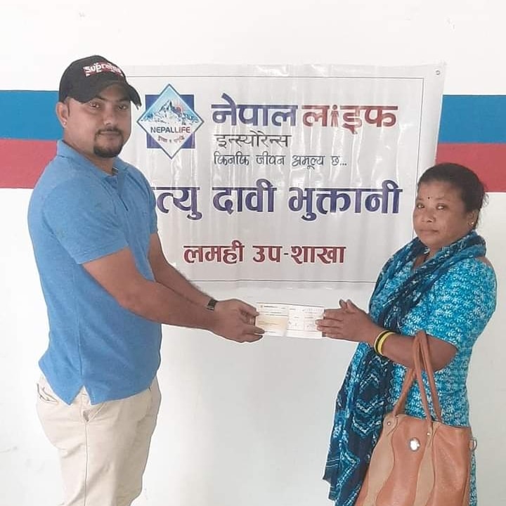 नेपाल लाइफद्धारा दुर्घटना मृत्यु दावी भुक्तानी