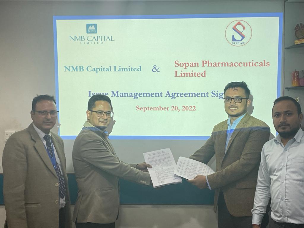 सोपान फर्मास्युटिकल्सले अइपीओ निष्काशन गर्ने, नियुक्त गर्यो विक्री प्रबन्धक