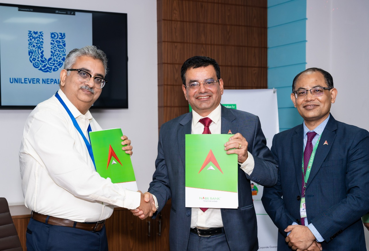 नबिल र युनिलिभरबीच ‘च्यानल फाइनान्सिङ’ का लागि सम्झौता