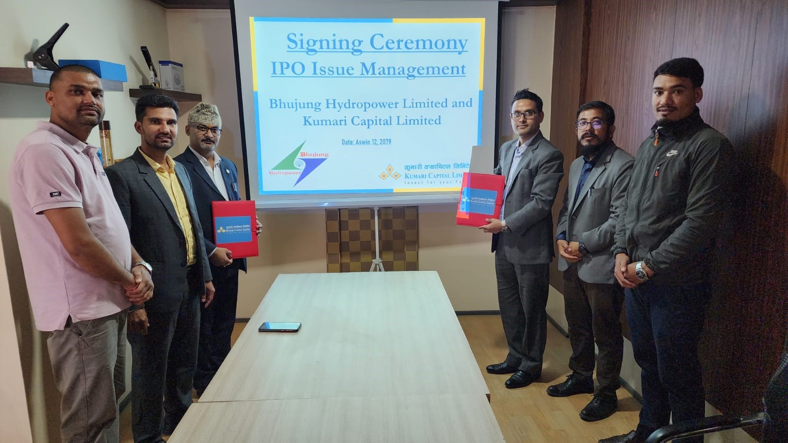 भुजुङ हाइड्रोपावरको धितोपत्र निष्काशन तथा बिक्री प्रबन्धकमा कुमारी क्यापिटल