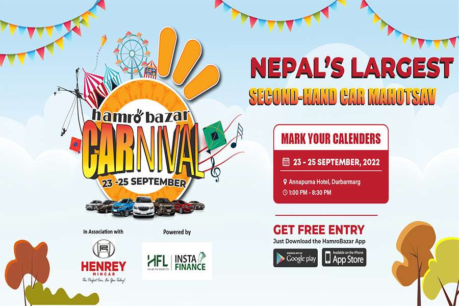 दशैंको अवसरमा हाम्रो बजारले सेकेन्ड ह्यान्ड कार मेला आयोजना गर्दै