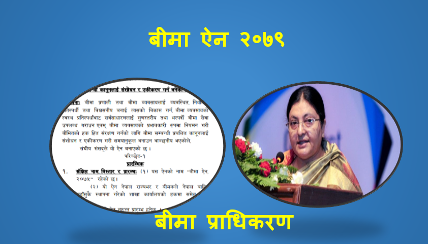 राष्ट्रपतिकोमा पुग्यो बीमा विधेयक, लालमोहर लागे पछि सबैभन्दा पहिला यी कुरामा आउने छ परिवर्तन
