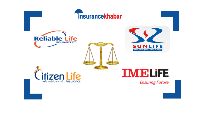 सिटिजन, आइएमई, रिलायबल र सन नेपाल लाइफलाई १ दर्जन सूचकमा दाँजेर हेर्दा (इन्फोग्राफिकसहित)