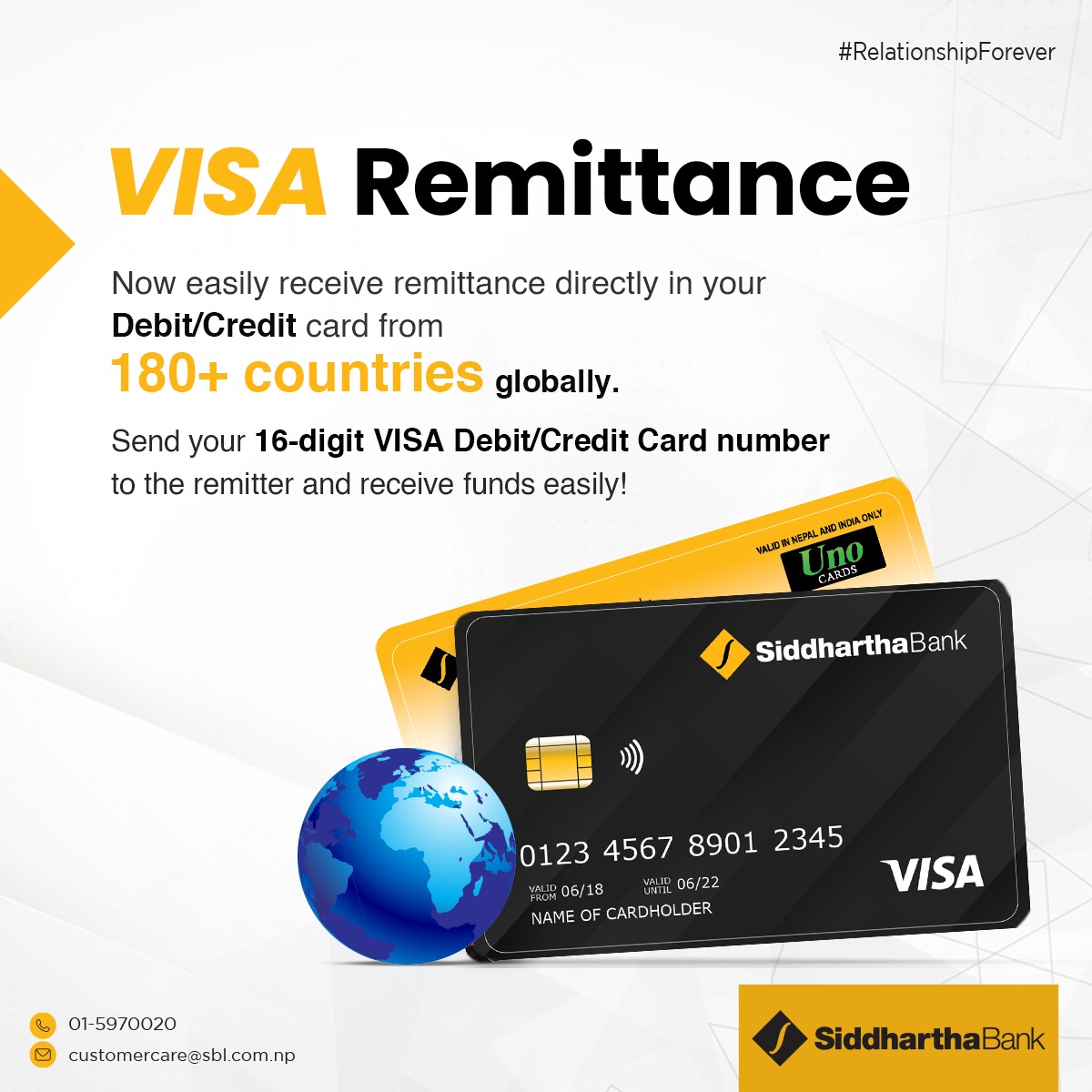 सिद्धार्थ बैंकको भिसा रेमिट्यान्स सेवा शुभारम्भ