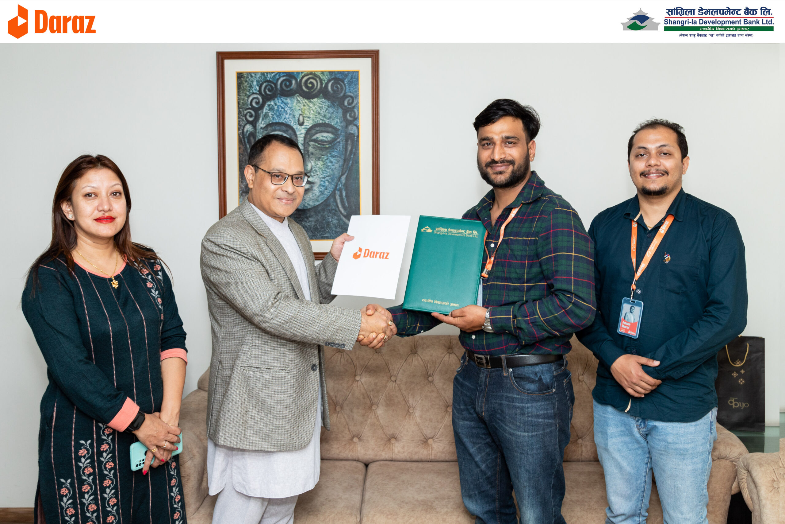 सांग्रिला डेभलपमेन्ट बैंक र दराजबीच डिजिटल पेमेन्ट पार्टनरसीप सम्झौता