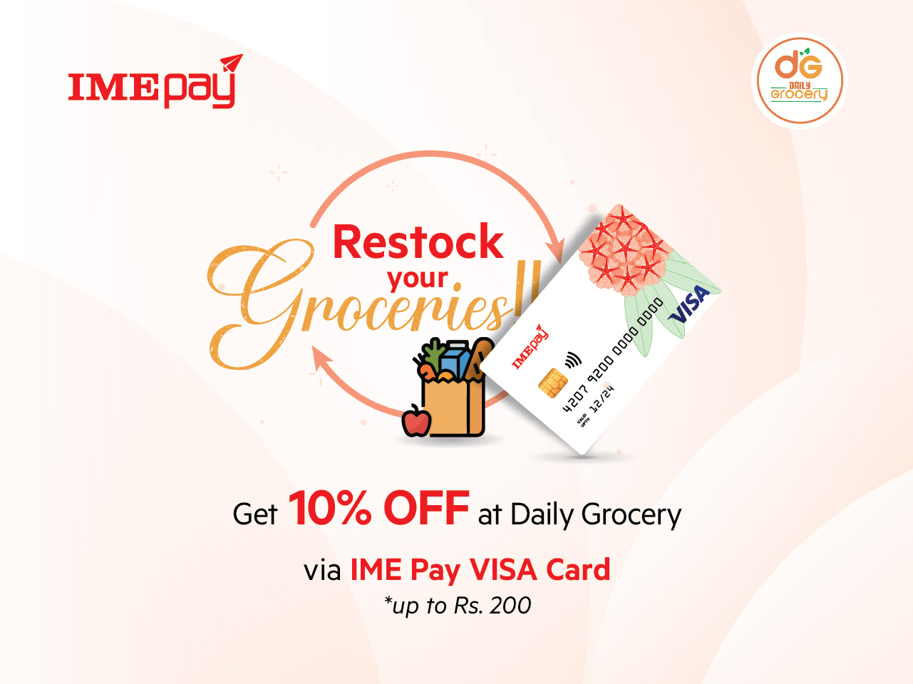 आइएमई पे र डेली ग्रोसरी सुपरमार्केटबीच सम्झौता