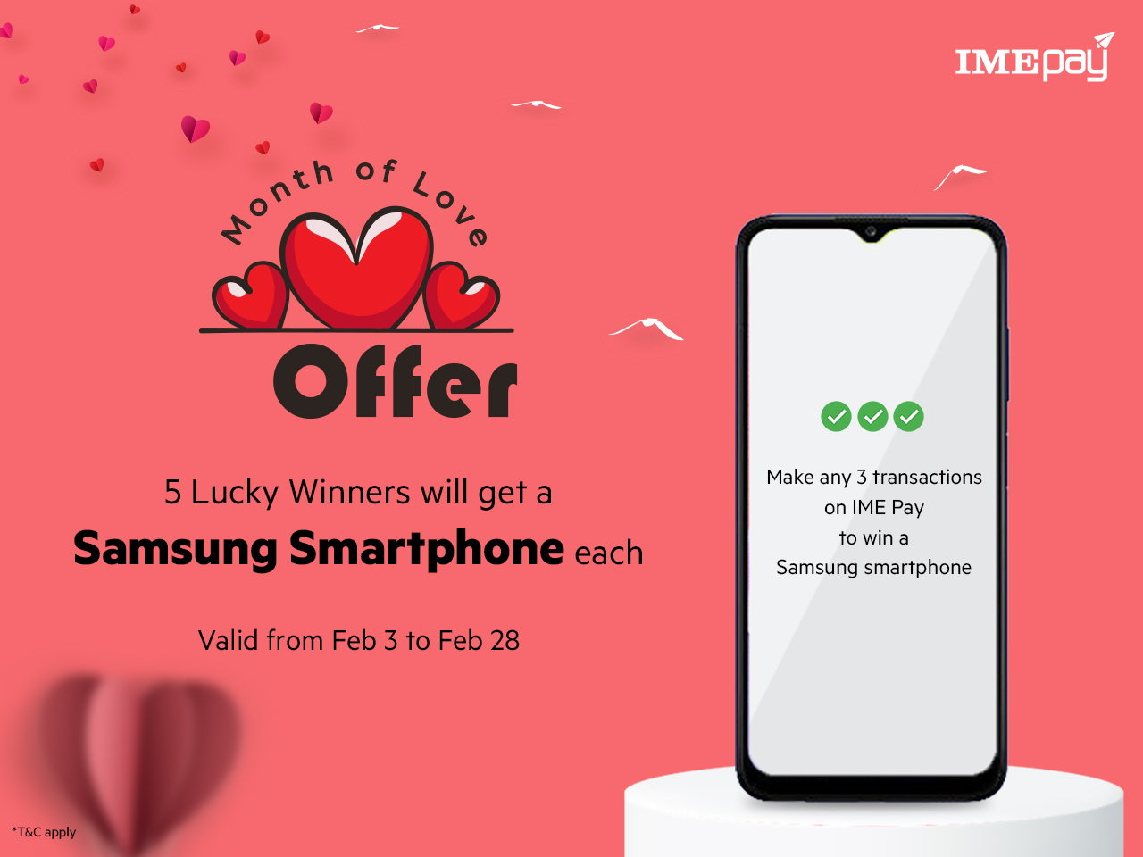 आइएमई पेले ल्यायो मन्थ अफ लभ अफर, यस्ता छन् विशेषता