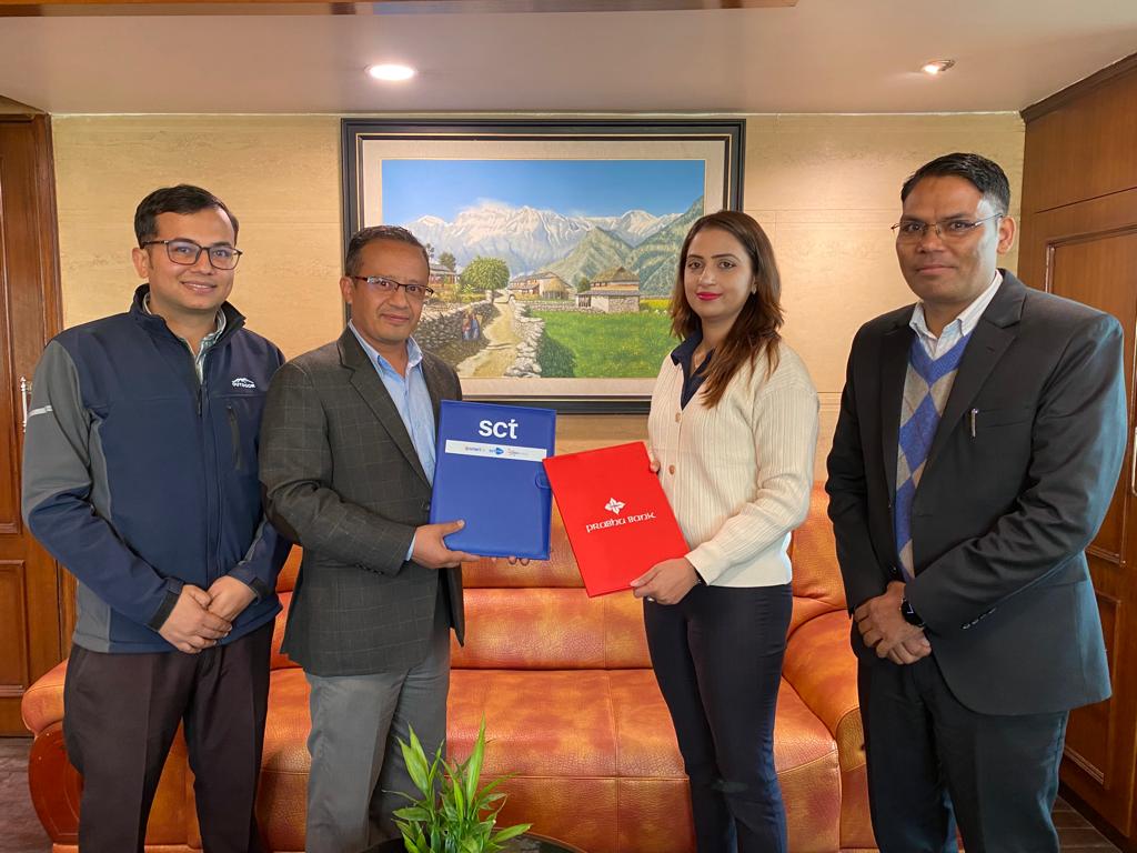 प्रभु बैंक र स्माटच्वाईस टेक्नोलोजिजवीच फास्ट बैंकिङ्ग सेवा संचालन सम्बन्धी सम्झौता