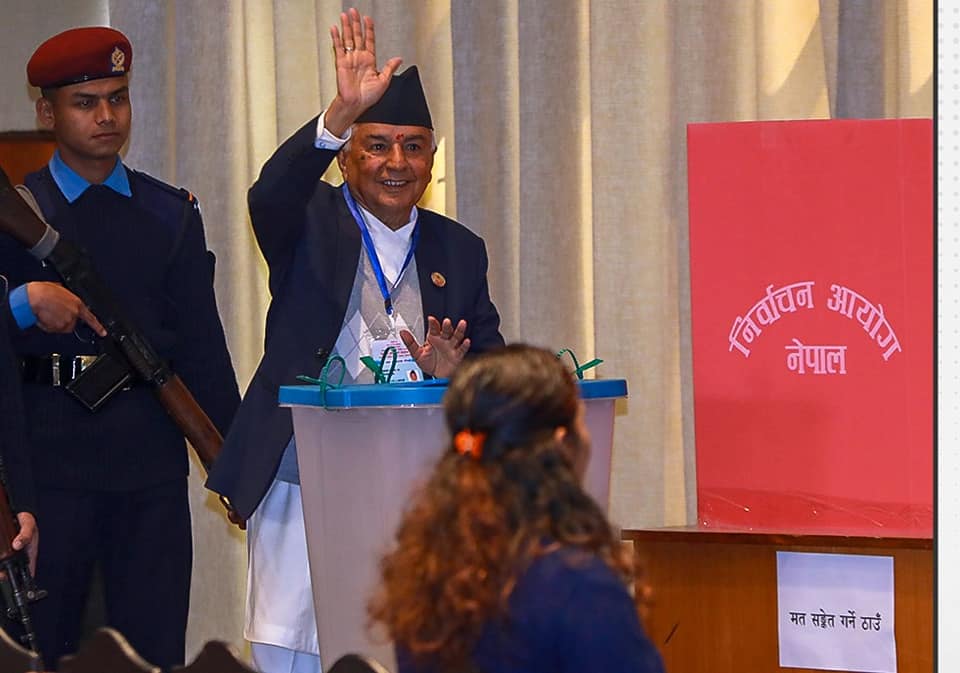 नेपालको तेस्रो राष्ट्रपतिमा पौडेल विजयी