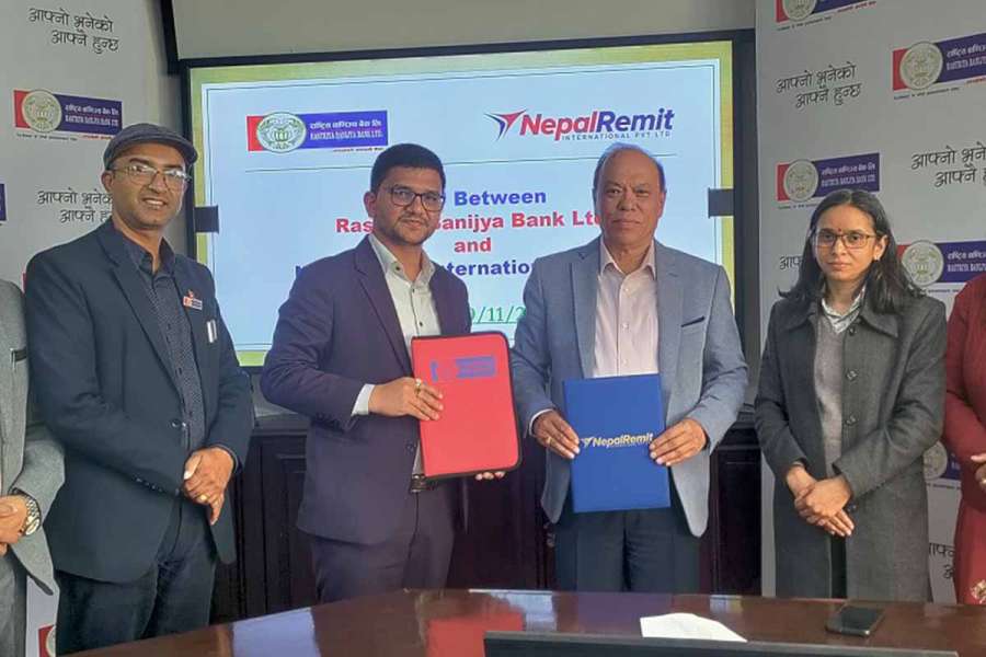 राष्ट्रिय वाणिज्य बैंक र नेपाल रेमिटबीच सम्झौता