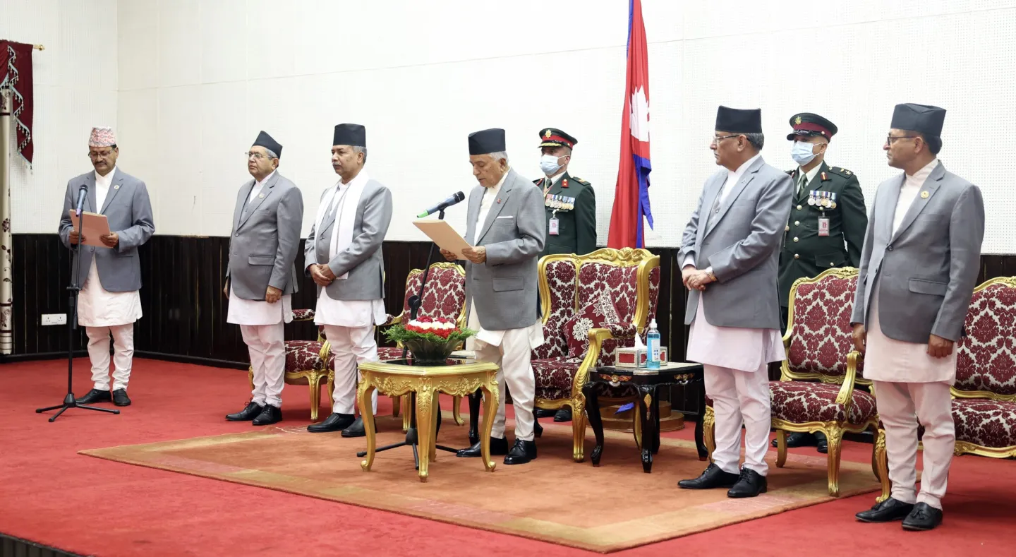 नवनियुक्त परराष्ट्रमन्त्री साउदले ग्रहण गरे शपथ