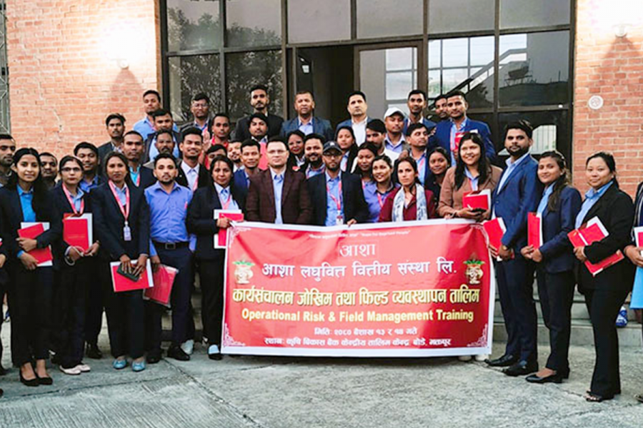 आशा लघुवित्तको जोखिम तथा फिल्ड व्यवस्थापन तालिम सम्पन्न