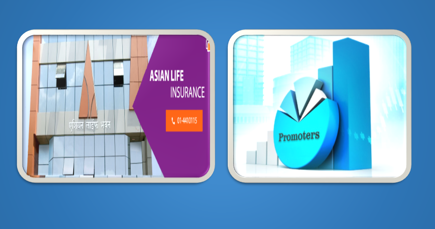 एशियन लाईफ इन्स्याेरेन्सकाे ३४ प्रतिशत संस्थापक शेयर ११ जनाकाे नियन्त्रणमा
