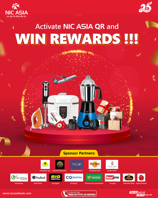 एनआईसी एशिया बैंकले ल्यायो क्युआर मर्चेन्ट एक्टिभेसन योजना