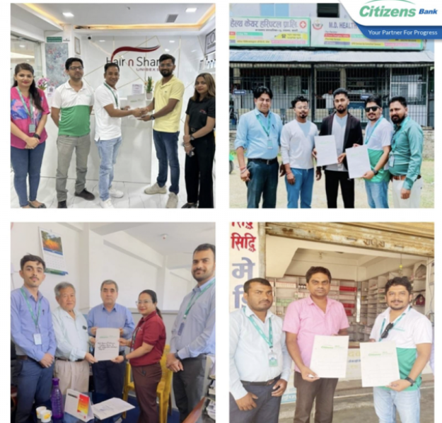 सिटिजन्स बैंकका ग्राहकले थप ४ संघ संस्थाको सेवामा आकर्षक छुट पाउने