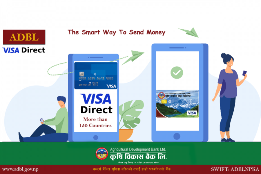 कृषि विकास बैंकले ल्यायो भिजा डाइरेक्ट सेवा