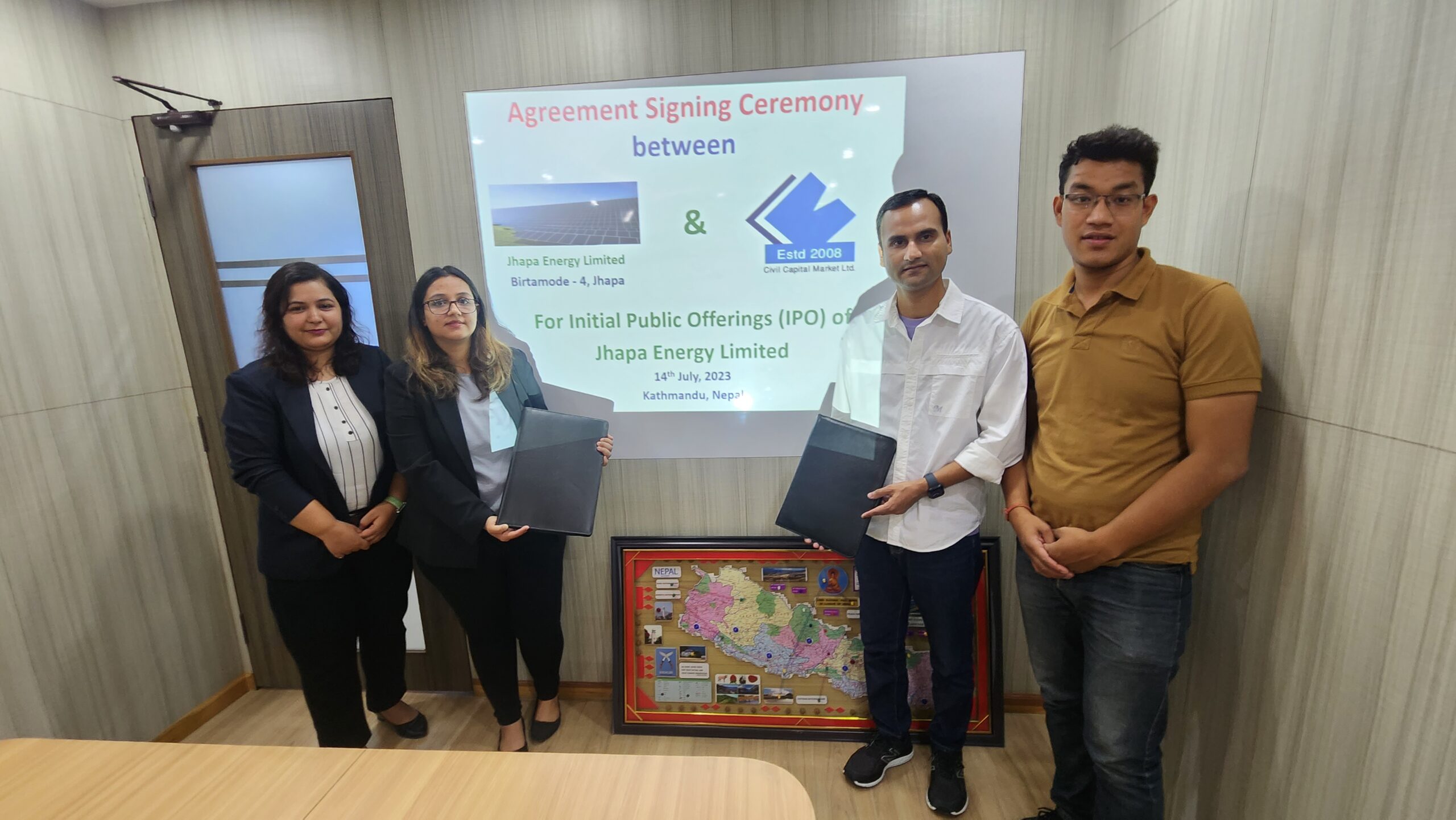 झापा इनर्जीले आइपीओ निष्काशन गर्ने, विक्री प्रबन्धकमा सिभिल क्यापिटल