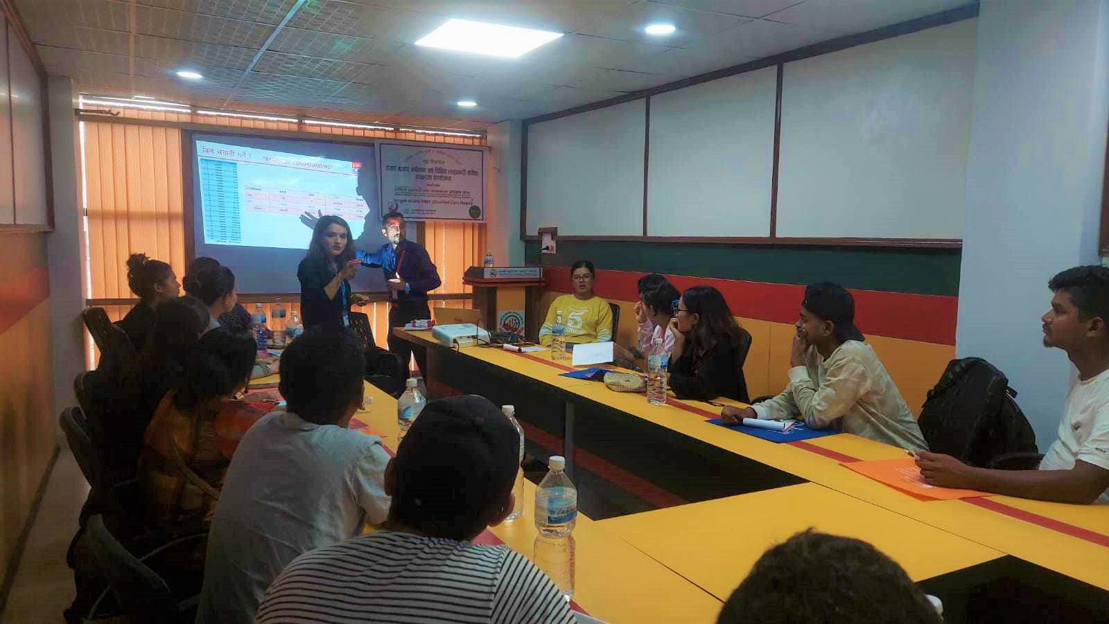 अपाङ्गता संरक्षण नेपालका सदस्यलाई प्रभु क्यापिटलले दियो शेयर तालिम