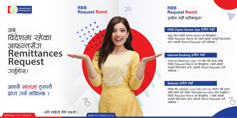 राष्ट्रिय वाणिज्य बैंकले ल्यायो निःशुल्क रेमिट्यान्स पठाउन सकिने अनलाइन सुविधा