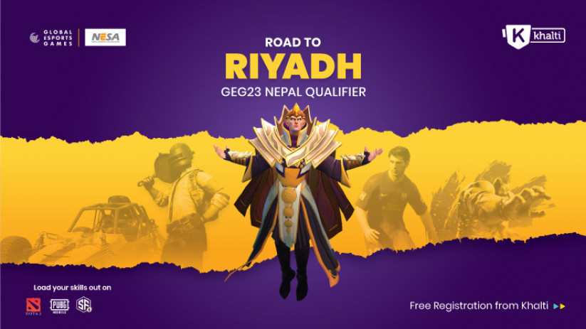 रोड टु ग्लोबल ईस्पोर्ट्स गेम्स क्वालिफायरको रजिस्ट्रेसन खल्तीबाट गर्न सकिने