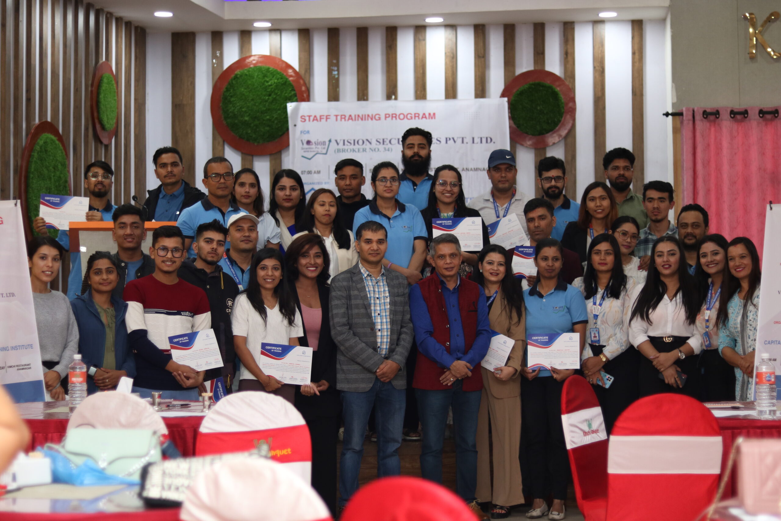 भिजन सेक्युरिटिजका कर्मचारीलाई वृत्ति विकास तालिम प्रदान