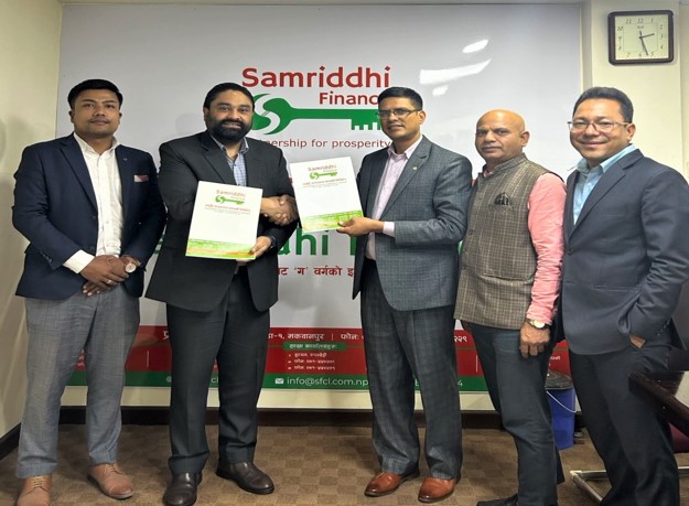 समृद्धि फाइनान्स र हिमालयन क्यापिटलबीच पिएमएस व्यवस्थापन सम्बन्धी सम्झौता