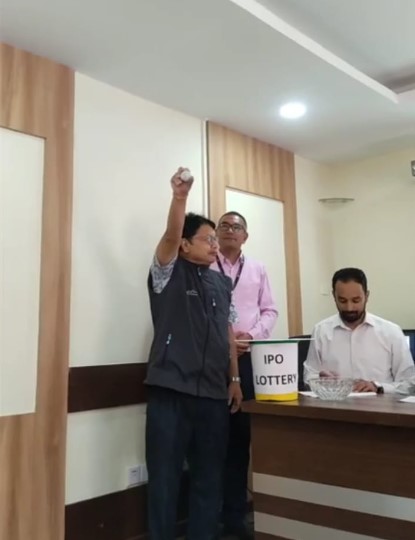 भगवती हाइड्रोपावरको आइपीओ बाँडफाँड, ७१ हजार २२२ जनाले पाए १० कित्ता