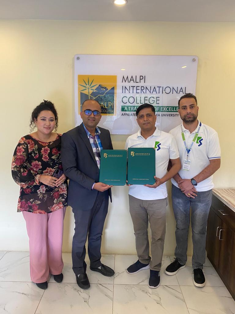 कामना सेवा विकास बैंक र मल्पी इन्टरनेशनलबीच सम्झौता