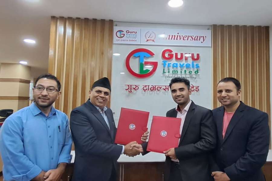 गुरु ट्राभल्स र सिद्धार्थ प्रिमियर इन्स्योरेन्सबीच व्यवसायिक सहकार्य