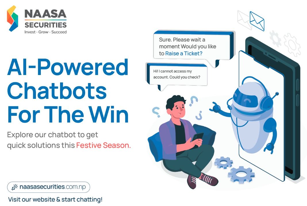 नासा सेक्युरिटिजले ग्राहकहरुका लागि ल्यायो एआई च्याटबोटसँगै नौलो सुविधा