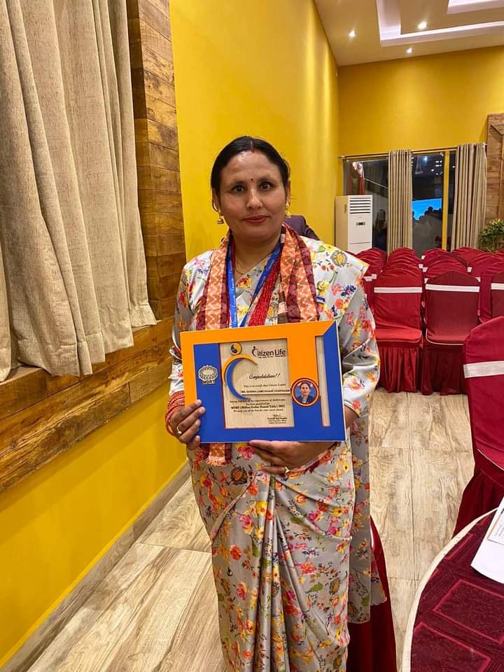 बीमा पेशालाई माया गर्दा अनगिन्ती सफलता पाइदो रहेछ: सिटिजन लाइफकी एजेन्सी म्यानेजर सरीना लामिछाने