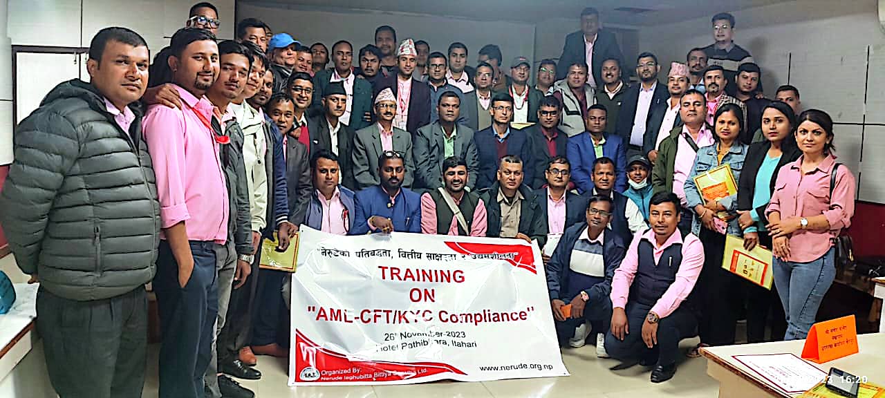 नेरुडे लघुवित्तको सम्पत्ति शुद्धिकरण तालिम सम्पन्न