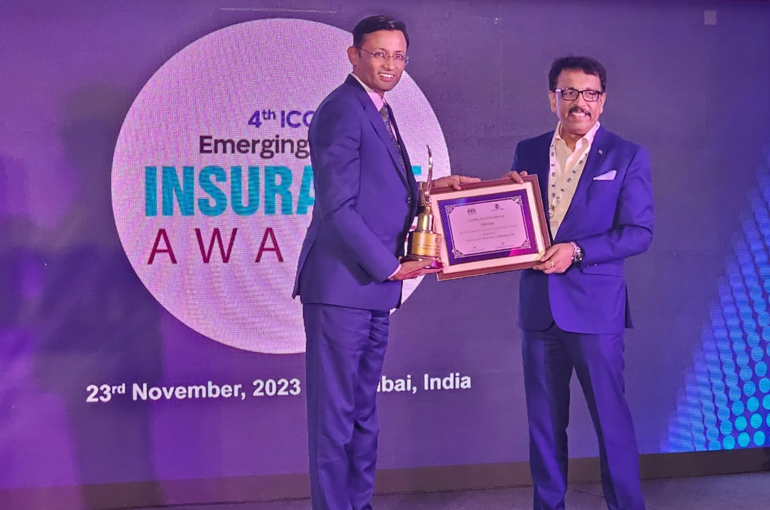 सिटिजन लाइफले पायो प्रतिष्ठित इमर्जिङ एशिया अवार्ड, भारतमा भव्य सम्मान्