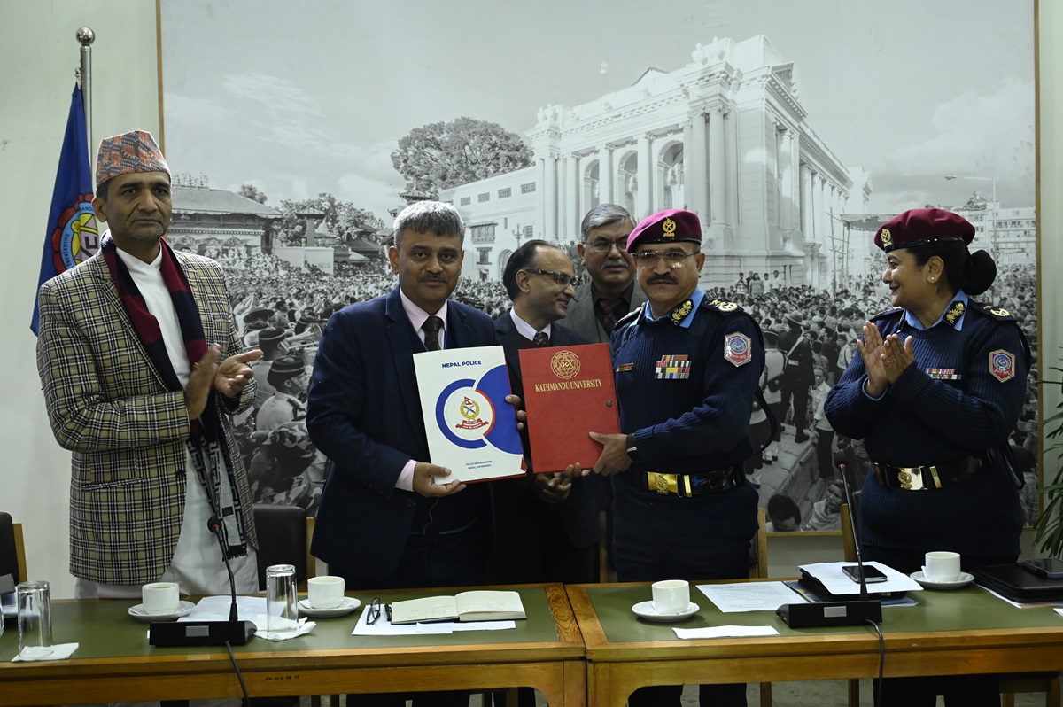 काठमाडौं विश्वविद्यालय र नेपाल प्रहरी अस्पतालबीच सहकार्य गर्ने समझदारी