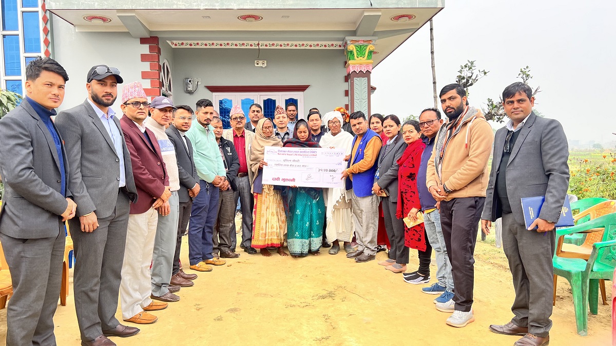 रिलायबल नेपाल लाइफद्वारा मृत्यु दाबीको रकम भुक्तानी