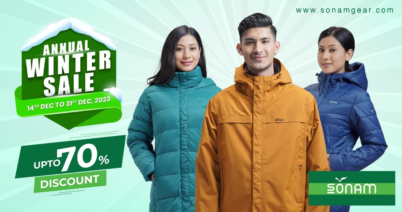 विन्टर सेल अफरः सोनामका उत्पादनमा ७० प्रतिशतसम्म छुट पाइने