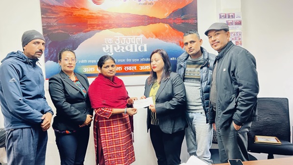 सूर्यज्योति लाइफद्वारा दाबी रकम भुक्तानी