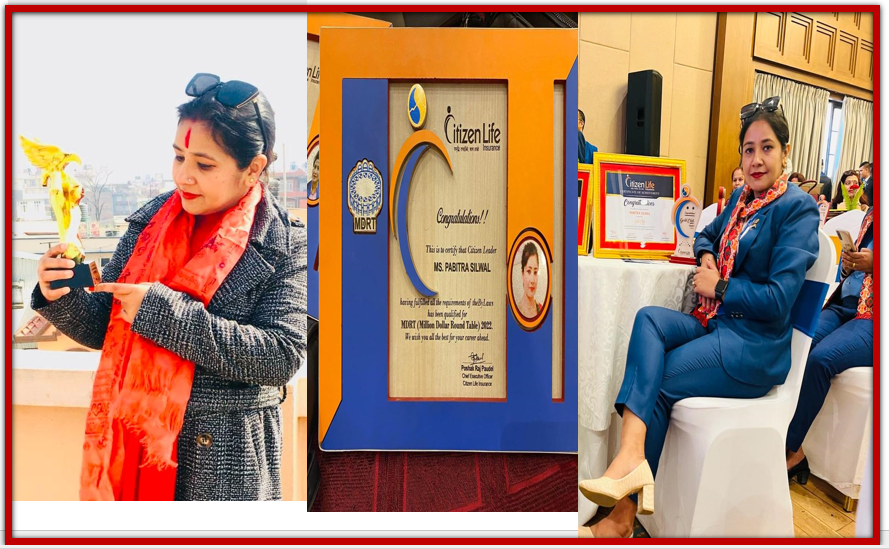 बेलायतको चमकधमक छोडेर स्वदेश फर्किएकी पवित्रा सिटिजन लाइफबाट बीमा बुझाउँदै