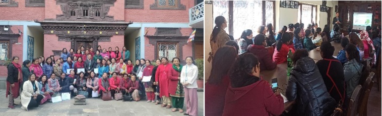 बौद्ध विहार संघका महिला सदस्यलाई एनएमबि क्यापिटलको लगानीसम्बन्धी जनेचतनामूलक कार्यक्रम