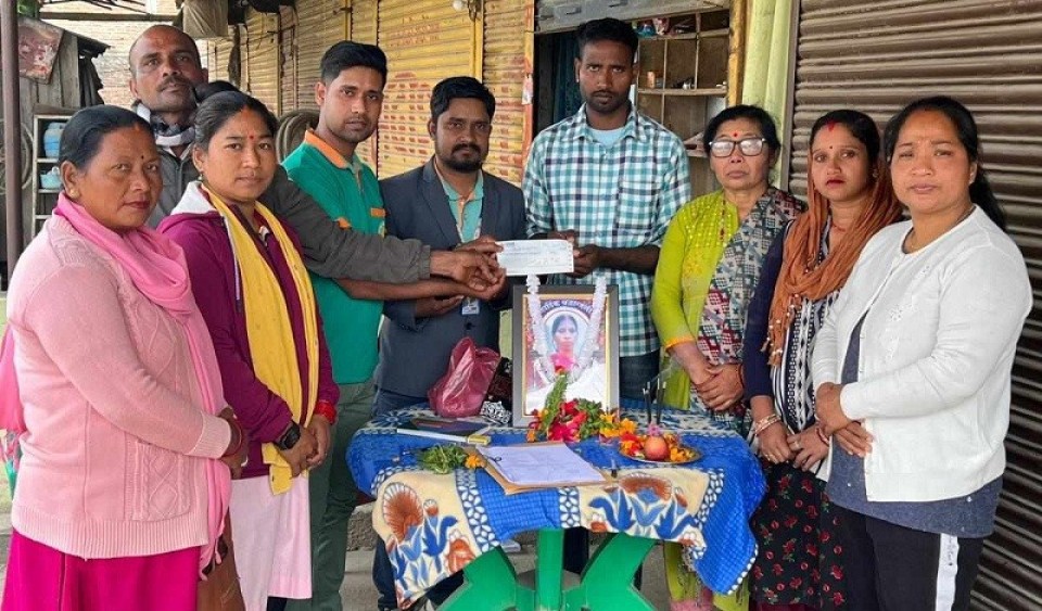 नेष्डो समृद्ध लघुवित्तद्वारा कर्जा मिनाहा तथा बीमा दाबी रकम भुक्तानी