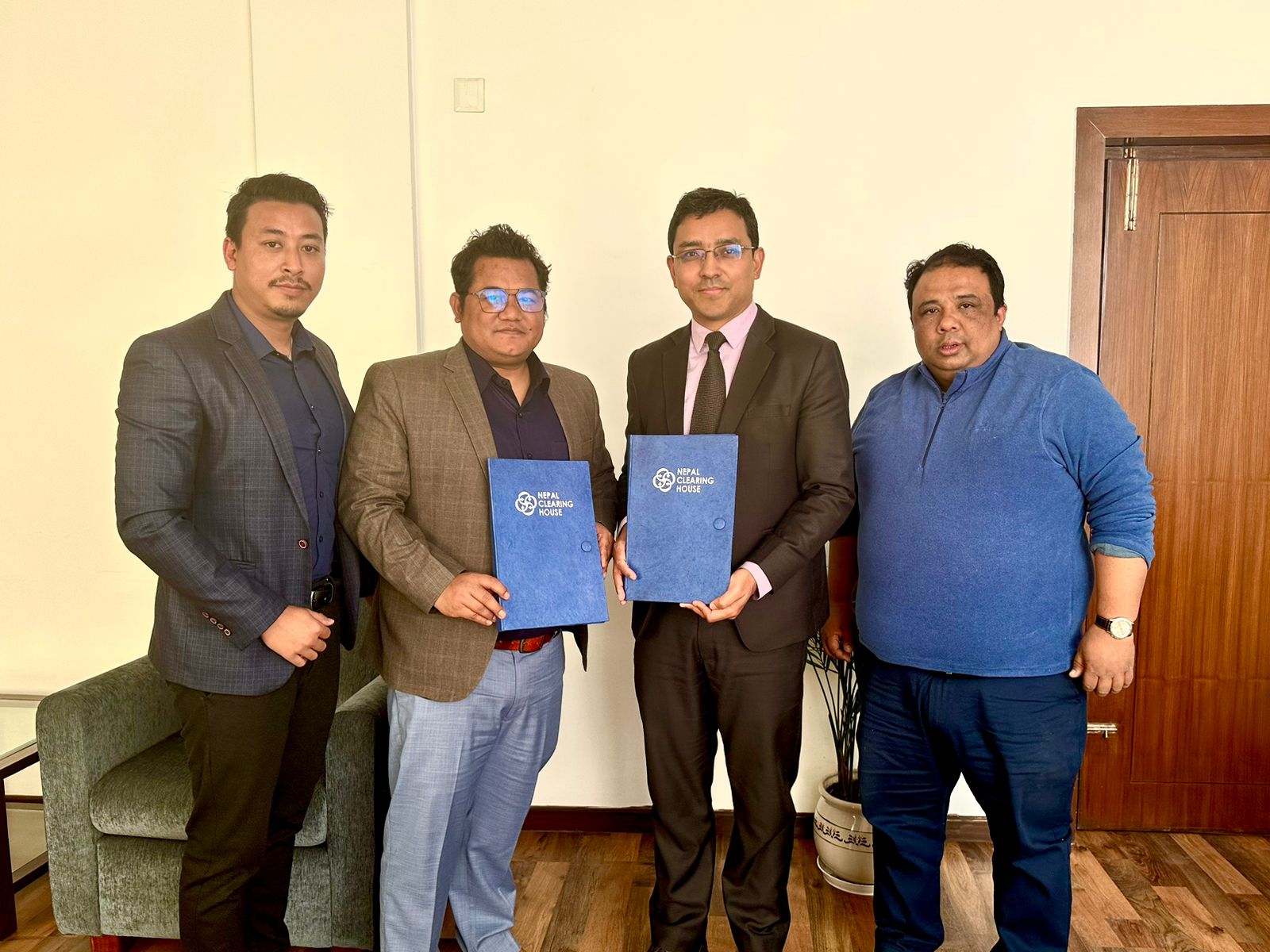 वानप्वाइन्ट फाइनान्सियल सर्भिसेस र नेपाल क्लियरिङ हाउसबीच सम्झौता