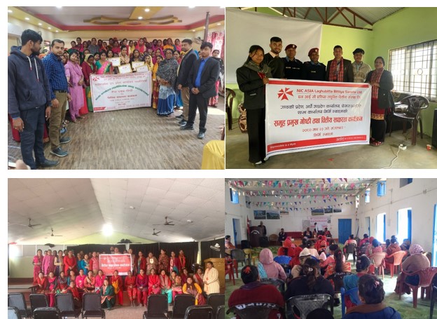 एनआईसी एशिया लघुवित्तद्वारा वित्तीय साक्षरता कार्यक्रम सम्पन्न